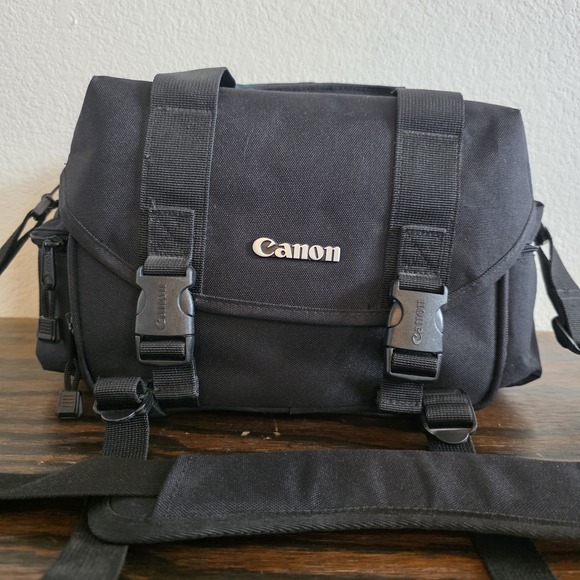 Canon Camera Shoulder Bag Black Digital Multi-Compartment Adjustable Divider